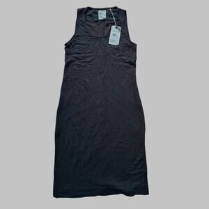 Jason Scott  French Terry medium light  Black sleeveless Dress size S -$170-New